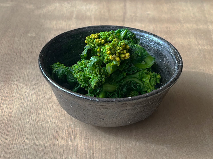 麦窯・灰釉炭化小鉢
